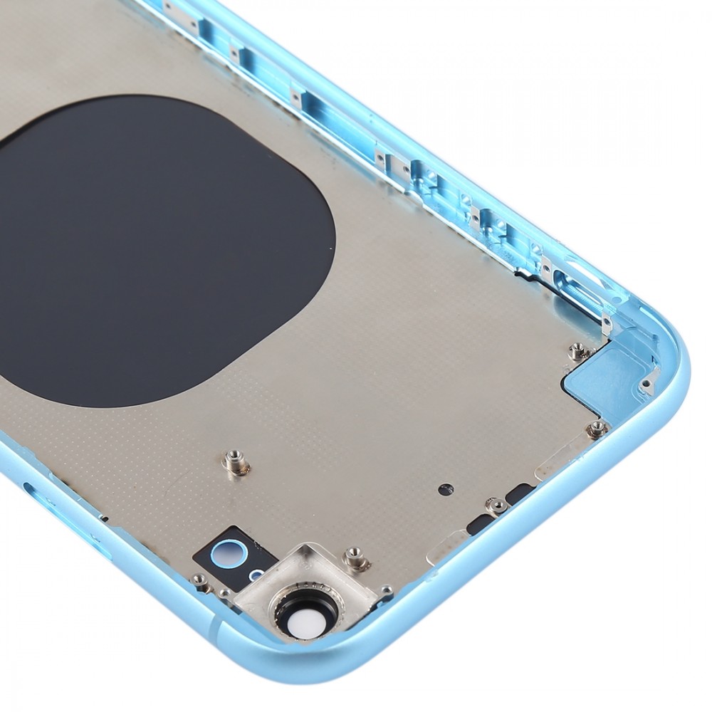 Back Housing Cover with Camera Lens & SIM Card Tray & Side Keys for iPhone XR(Blue) iPhone Replacement Parts Apple iPhone XR